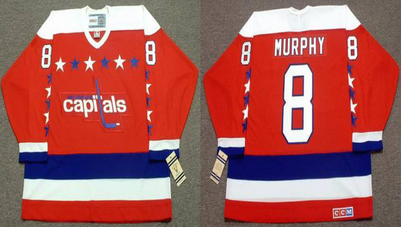 2019 Men Washington Capitals #8 Murphy red CCM NHL jerseys->washington capitals->NHL Jersey